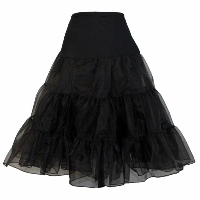 Full Organza Petticoat - Black