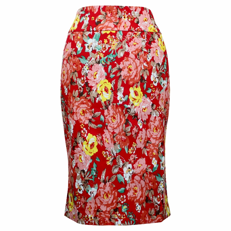 Tiffany Pencil Skirt - Red