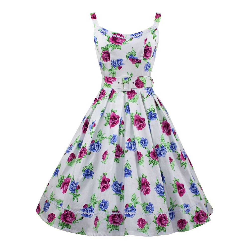 pink and blue sundress