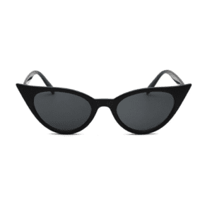 Catseye sunglasses with black frames