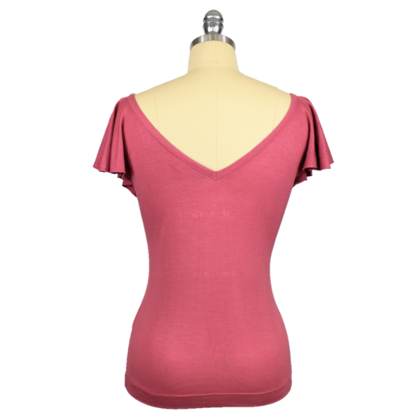 Butterfly Tee - Dusky Pink - Image 3