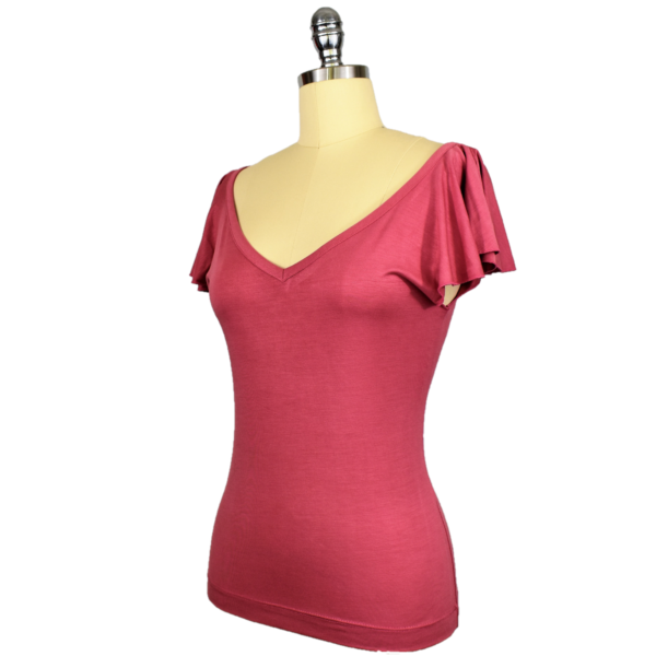 Butterfly Tee - Dusky Pink - Image 2