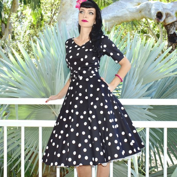 Ivy Swing Dress - Random Polka Dot - Image 5