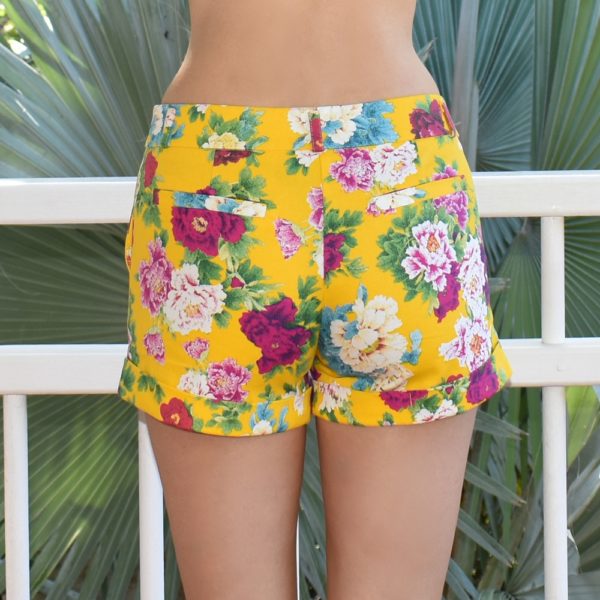 Rosa Shorts - Canary Yellow - Image 2