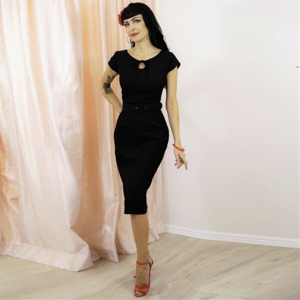 Lola Wiggle Dress - Midnight Black - Image 4