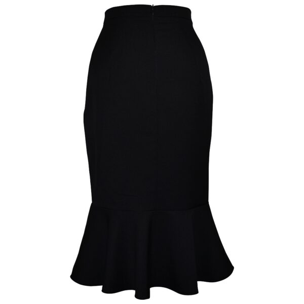 Mermaid Wiggle Skirt - Midnight Black - Image 4