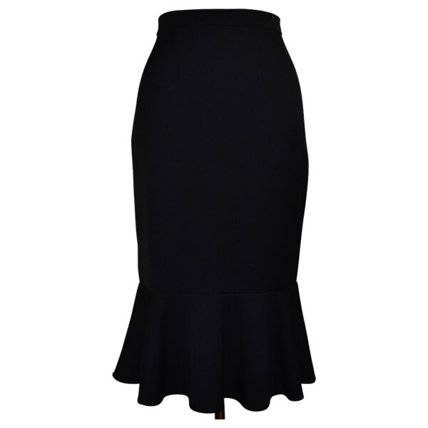 Mermaid Wiggle Skirt - Midnight Black