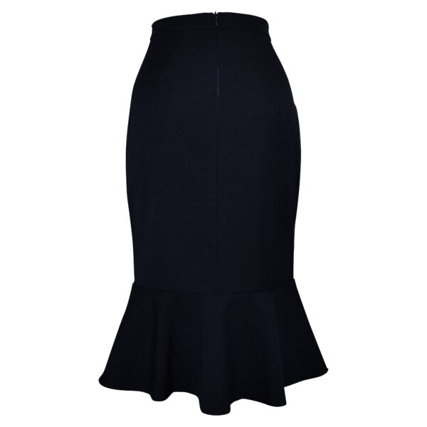 Mermaid Wiggle Skirt - French Navy - Image 4