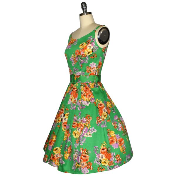 Ginger Sundress - Posies on Green - Image 2