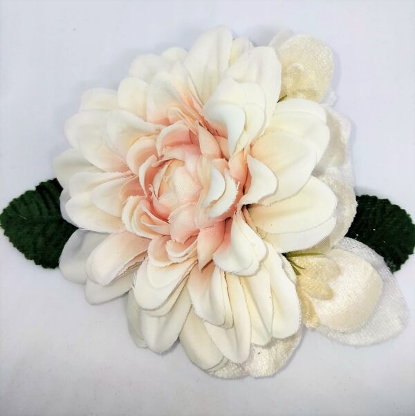 Dahlia & Velvet Flowers Hair-clip Brooch - Image 6