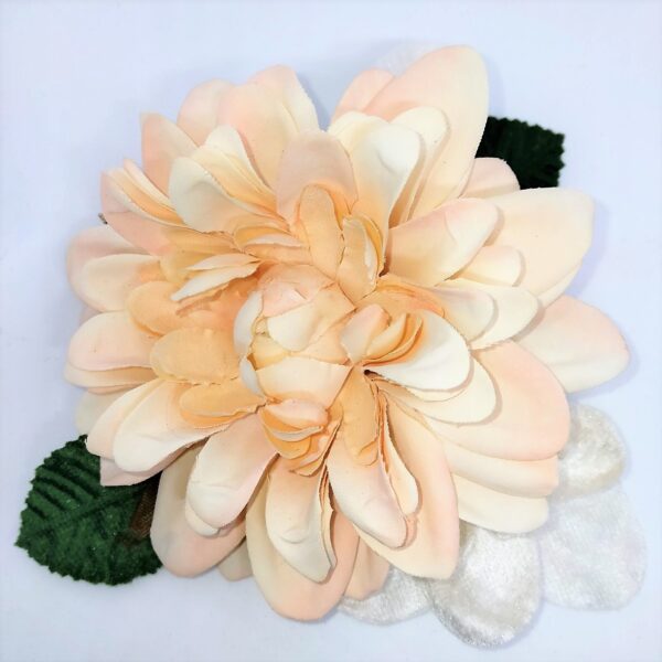 Dahlia & Velvet Flowers Hair-clip Brooch - Image 5
