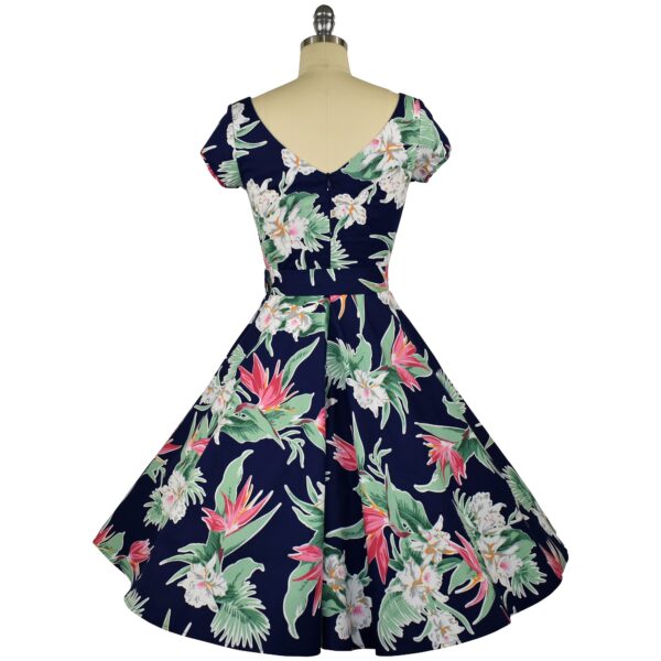 Paris Swing Dress with Cap Sleeves - Hot Summer Night - Image 5