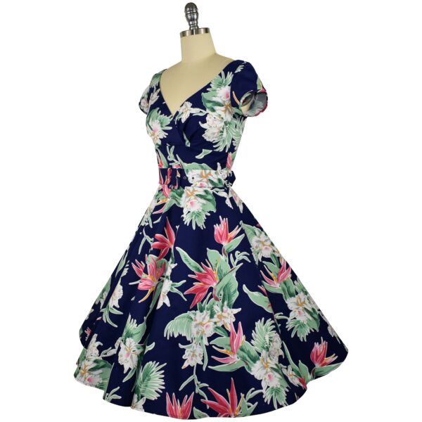Paris Swing Dress with Cap Sleeves - Hot Summer Night - Image 4