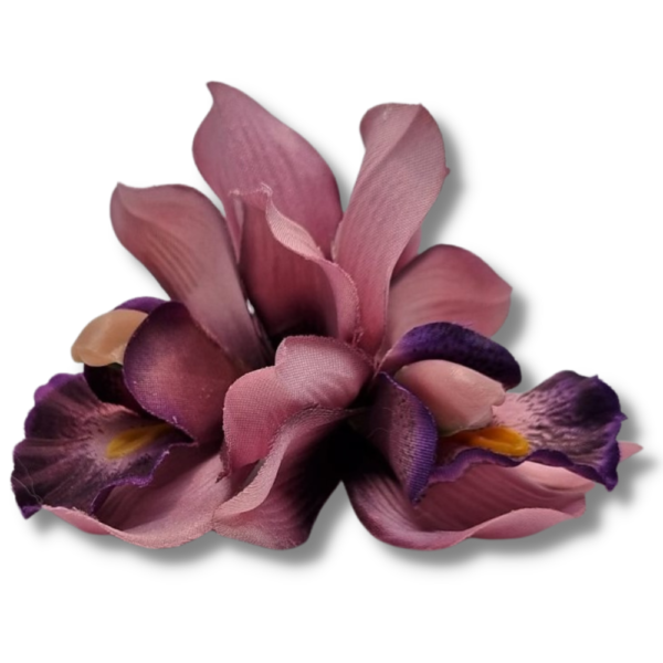Medium Cymbidium Orchid Hair-clip Brooch - Image 7