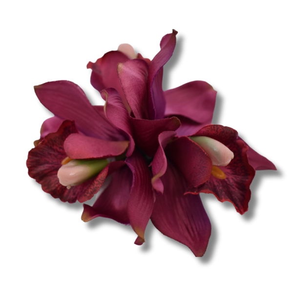 Medium Cymbidium Orchid Hair-clip Brooch - Image 16