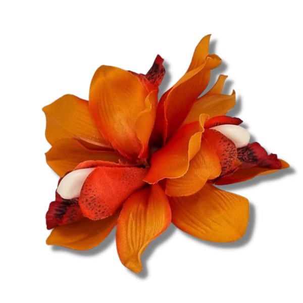 Medium Cymbidium Orchid Hair-clip Brooch - Image 6