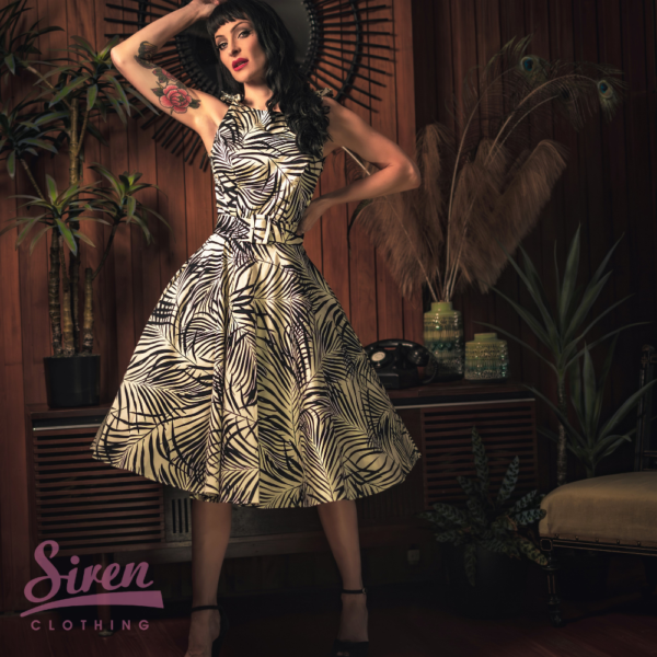 Sabrina Swing Dress - Palm Shadow - Image 6