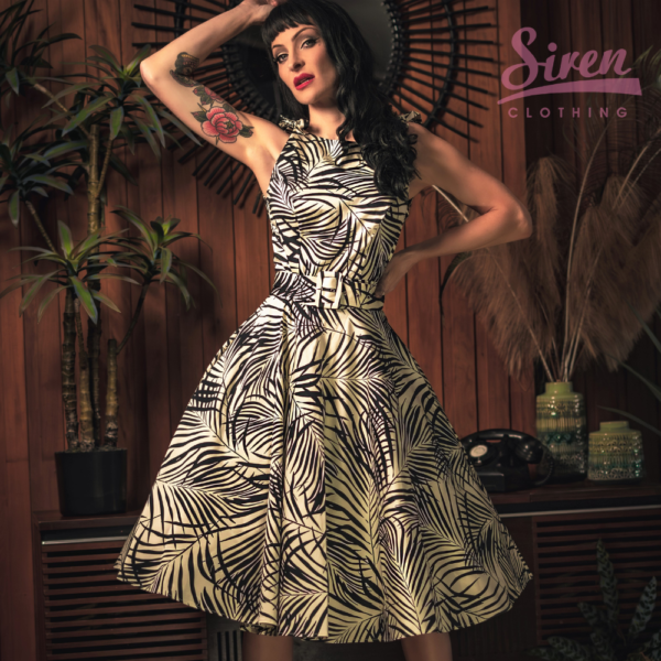 Sabrina Swing Dress - Palm Shadow - Image 5