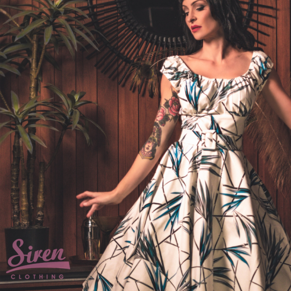 Natasha Swing Dress - Blue Bamboo - Image 3