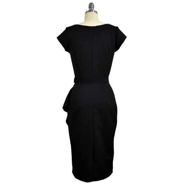 Amelia Sarong Dress - Midnight Black - Image 4