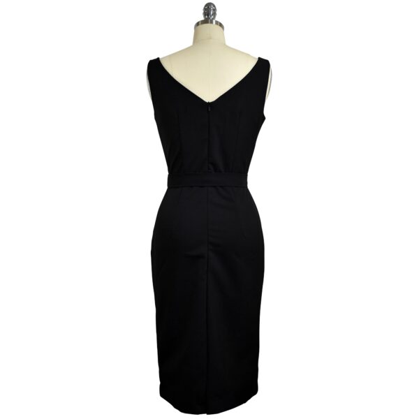 Margot Wiggle Dress - Midnight Black - Image 5