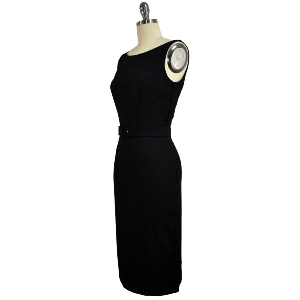Margot Wiggle Dress - Midnight Black - Image 3