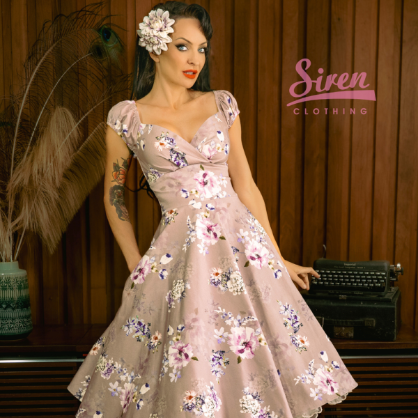 Bordeaux Swing Dress - Shadow Rose - Image 2