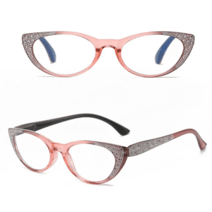 Diamanté Reading Glasses - Pink